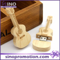 Atacado de madeira em miniatura guitarra USB Flash Drive 8GB